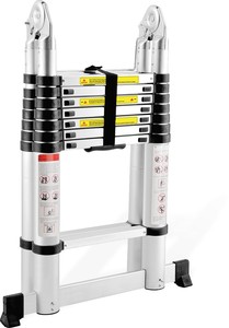 Escalera Telescópica de Aluminio de Doble Cara, Multiusos, Retráctil y Plegable de 4.4M, Gran Venta en <span class=keywords><strong>Lidl</strong></span> - Product Image 3