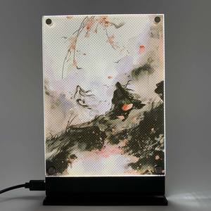 लाइट पेंटिंग मो दाओ जू शी एनीमे नाइट लाइट डेस्क लैंप के लिए लाइट लाइट डेस्क लैंप के लिए बैकलिट पोस्टर - Product Image 2