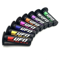 Poignées de guidon de moto cylindriques en caoutchouc multicolores UFO, antidérapantes, durables et confortables, accessoires de 22 à 24 mm