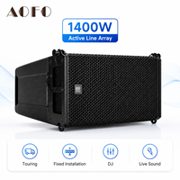 Système de sonorisation professionnel AOFO Mini HDL 6-A, ensemble de haut-parleurs actifs à ligne directe double de 6 pouces, 700 W, pour DJ et scène