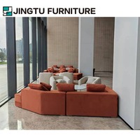 Ensemble de sièges modulaires souples et mobilier de restaurant moderne pour espace détente du personnel et zone de recrutement, qualité commerciale, certifié BIFMA, usine de Shunde