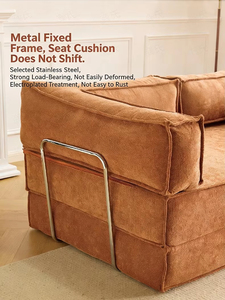 Canapé-lit intégré double usage pour salon, maison de location, canapé compressé, canapé pliable inclinable pour pause déjeuner - Product Image 4