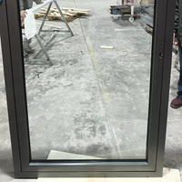 Porte battante insonorisée en aluminium série 55 à rupture de pont thermique, double vitrage, pour entrepreneurs en bâtiment, directement de l'usine