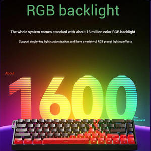 aula 68HE Keyboard BlackPro Wired Mechanical 68Key USB-C RGB Backlit <b>Programmable</b> PCdesktop Laptop Use Anti-Ghosting Multi-<b>Key</b> - Product Image 5