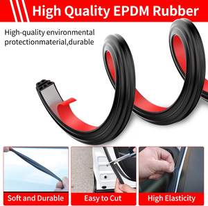 מכונית דלת גומי דלת רצועה מזג אוויר פס נייר אוניברסלי דבק איטום רצועה עבור מכוניות טנדר rv טנדר - Product Image 4