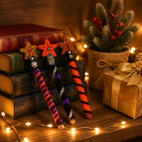 Baguette magique en chenille étoilée faite à la main, colorée et torsadée, pour loisirs créatifs, cadeau de fêtes, décoration de table de fête