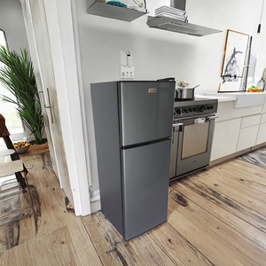 Frigorifero Domestico a Doppia Porta in Acciaio Inox da 148L con Nuovo Compressore e Congelatore Superiore - Product Image 4