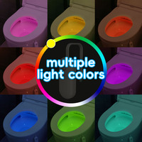 Vente directe d'usine, lumière de nuit intelligente pour toilettes, étanche, avec détecteur de mouvement, lumière de nuit LED rechargeable pour la décoration de la maison