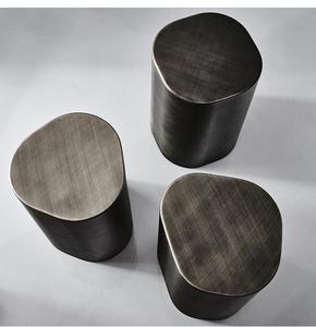 Phòng Khách Hiện Đại Kim Loại Thép Không Gỉ Kim Loại Sofa Side End Bảng Không Thường Xuyên Nhỏ Bàn Cà Phê Cho Phòng Khách Sang Trọng - Product Image 1