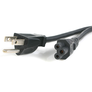 Cordon <span class=keywords><strong>d</strong></span>'<span class=keywords><strong>alimentation</strong></span> CA blanc à trois broches NEMA 5-15P IEC C5 pour ordinateurs portables et appareils électroménagers, certifié CUL/ETL, conducteur en cuivre sans oxygène - Product Image 6