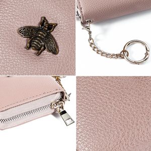 Prix de gros Logo personnalisé Premium PU cuir <span class=keywords><strong>porte</strong></span>-clés <span class=keywords><strong>porte</strong></span>-carte à la mode fermeture éclair carte de crédit portefeuille avec <span class=keywords><strong>fenêtre</strong></span> - Product Image 4