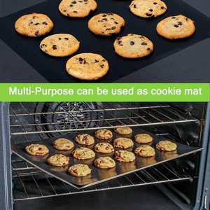 Revêtement <span class=keywords><strong>de</strong></span> four antiadhésif noir, 50x40cm, <span class=keywords><strong>feuille</strong></span> <span class=keywords><strong>de</strong></span> protection pour la cuisson, haute température, sans perçage, échantillon gratuit - Product Image 3