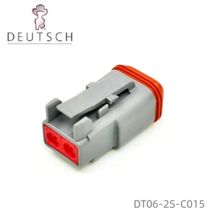 ขั้วต่อสายไฟตัวเมีย2ขาแบบซีลสีเทา <span class=keywords><strong>DT06</strong></span>-<span class=keywords><strong>2S</strong></span>-<span class=keywords><strong>C015</strong></span> - Product Image 2