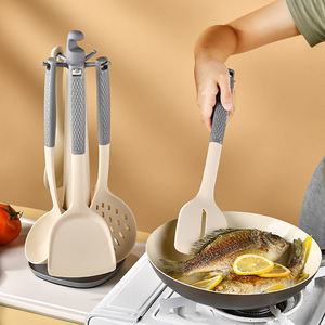 <b>Silicone</b> Spatula Protective Spatula Non Damaging Pan Non Stick Pan Frying Pan specialized Spatula Soup Spoon - Product Image 1