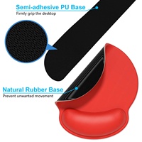 Ensemble clavier et souris avec repose-poignets en mousse à mémoire de forme, base antidérapante à transfert thermique, stock disponible, Kelida, usage bureautique