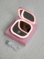 Miroir de poche compact rechargeable Winway avec cadre en ABS et trois réglages de couleur