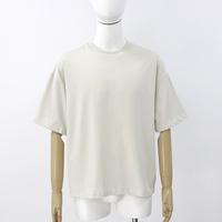 T-shirt en coton 100% de qualité supérieure, impression sérigraphique personnalisée, poids lourd, 240 GSM, uni, pour unisexe, manches courtes, t-shirt oversize vierge