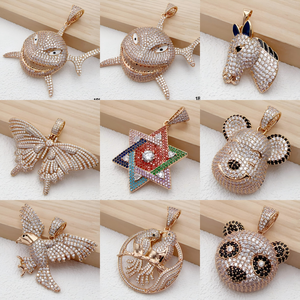 250125 XUPING Подвески с кубическим цирконием под 18-каратное золото, в разных стилях, для мужчин и женщин, в стиле хип-хоп, оптовая продажа ювелирных изделий - Product Image 2