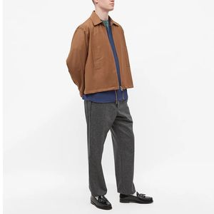 <span class=keywords><strong>Polo</strong></span> de <span class=keywords><strong>playa</strong></span> para hombre, camisa de cuello levantado con solapa de botones, Color Azul Marino - Product Image 5