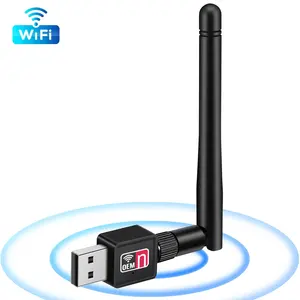 와이파이 동글 어댑터 무선 네트워크 카드 2.4G 컴퓨터 외부 USB 와이파이 수신 송신기 150M 802.11N 익스텐더 신호 A