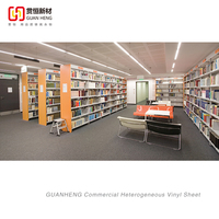 Realistische Textur PVC Elastischer Bodenbelag Rolle 2,0mm Dick Wolkenmuster Hochbelastbares Vinyl-Blatt für Öffentliche Bereiche