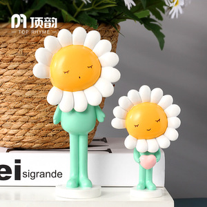 Top Rhyme Car Flower Ornament Sweet Miss Pot Decorative Dashboard Accessory - Product Image 3