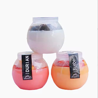 160ml 210ml Emballage clair de qualité alimentaire en plastique rond pour lait yaourt crème glacée gelée pouding mousse pot PET tasse en plastique avec couvercle