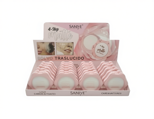 Esponja de Maquillaje Saniye de 4 Pasos, Mate Translúcido con Carbón Activado, Herramienta de Belleza Lavable - Product Image 1