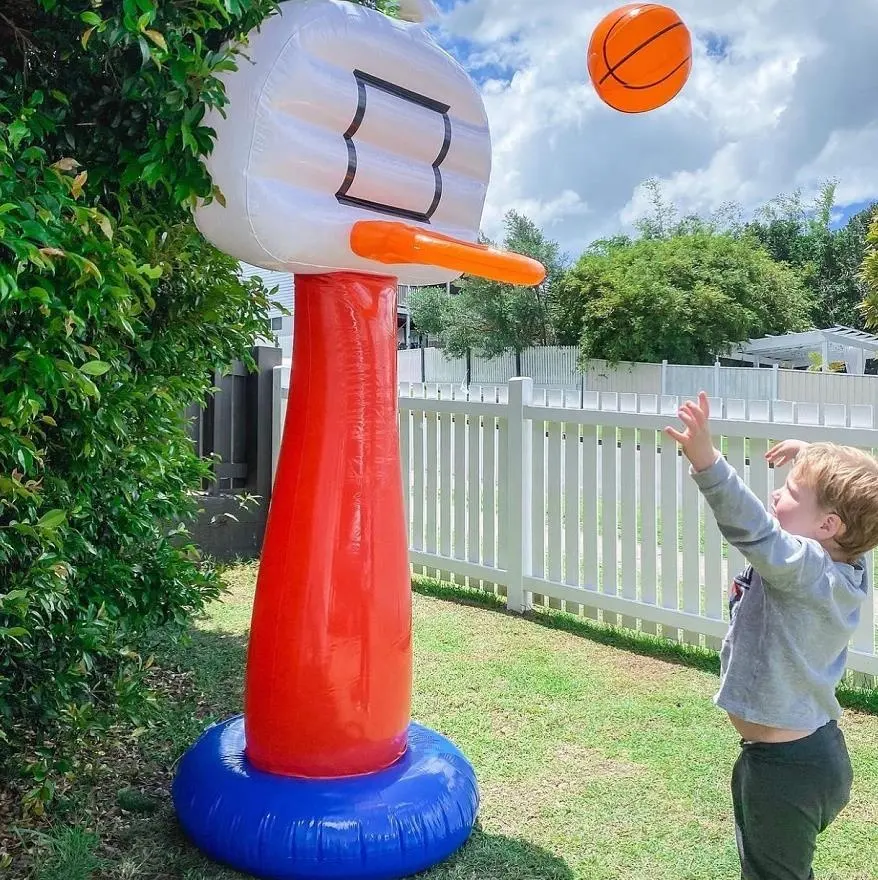 PVC Inflatable Basketball Toy Set Indoor And Outdoor Sports Game For Kids