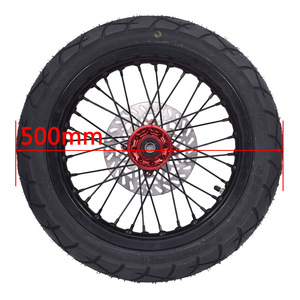 Ruota Super Motore da 14 Pollici 2.50-14 con Cerchio Anteriore e Pneumatico Stradale 100/80-14 e Ruota Posteriore 3.00-14 120/80-14 con <span class=keywords><strong>Mozzo</strong></span> in Alluminio CNC - Product Image 5
