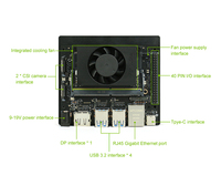 Kit de développement original NVIDIA Jetson Xavier NX 8 Go basé sur Linux, carte de développement incluant des accessoires