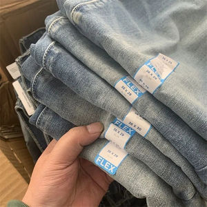 <span class=keywords><strong>Jeans</strong></span> Ajustados para <span class=keywords><strong>Hombre</strong></span>, Estilo Europeo y Estadounidense, Color Blanco Desgastado, Estilo Desgarrado, Venta al por Mayor, Lotes de Excedentes, Liquidación - Product Image 4