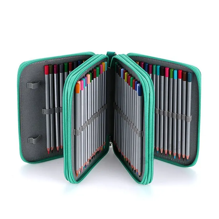 Di Tela di Colore puro Slot di Cassa di Matita di Grande Capacità Della Matita di Colore Della Tasca/Gel Penna Del Sacchetto Torna a Scuola Forniture di Classe desk Organizer