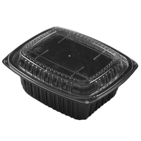 Boîte à bento en PP recyclable, style américain, compartiments divisés, inodore, qualité alimentaire, anti-pou