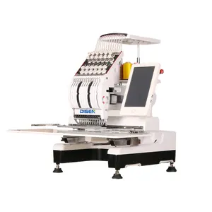 Small home use sewing machines Single Head Computer Embroidery Machine Multi Function for T-shirt Garment 12 Colors