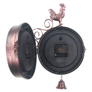 <span class=keywords><strong>Horloge</strong></span> <span class=keywords><strong>murale</strong></span> double face décorative pour la maison, style vintage innovant pour le salon - Product Image 6