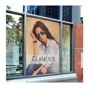 Calcomanías Personalizadas para Ventanas con Logotipo, Diseño Personalizado, Vinilo Adhesivo Estático Blanco - Product Image 1