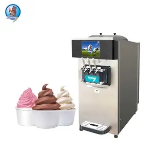 Dispensador de Yogurt de fabricante chino, máquina para hacer helados suaves, HM116