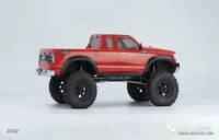 CROSSRC AT4V 1/10 RC Crawler 4WD avec essieux portiques, différentiel indépendant à blocage, boîte de vitesses à 2 rapports, châssis métallique, camion tout-terrain de qualité hobby
