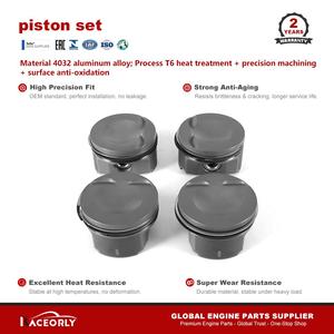 RACEORLY 06L107065AG Conjunto de Pistones Forjados 82.5mm STD para Audi A4 A6 Q5 VW <span class=keywords><strong>EA888</strong></span> 2.0T Pasador de 23mm 800HP - Product Image 2