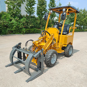 Бесплатная доставка Электрический колесный погрузчик мини-Китай компактный погрузчик 4x4 мини-колесный фронтальный погрузчик для продажи - Product Image 6