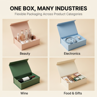 Boîte à maquillage magnétique avec insert compact pour fards à paupières – Présentoir de comptoir pour emballage cosmétique