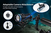 Lampe vidéo et photo sous-marine XTAR D30 6000lm, torche de plongée à faisceau large de 140 degrés, CRI 90, lampe de plongée sous-marine, profondeur de plongée de 100m