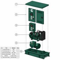 Groupe électrogène diesel triphasé extérieur de type ouvert haute puissance 50 kW 63 KVA Weichai Démarrage automatique 480V Usage industriel Super silencieux ATS