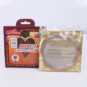 Cuerdas para Guitarra Acústica Alice AW466, Recubiertas de Bronce Fosforado, Calibre Ligero, Accesorios para Guitarra - Product Image 1