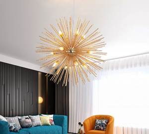 โคมไ<span class=keywords><strong>ฟ</strong></span>ระย้ารูปดาวสีทองโคมระย้าสปัตนิกสำหรับห้องนั่งเล่นห้องรับประทานอาหารห้องน้ำห้องอ่านหนังสือ - Product Image 2