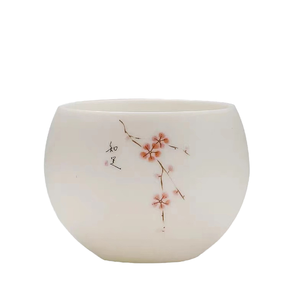 Vendita calda ceramica Set <span class=keywords><strong>da</strong></span> tè Host tazza porcellana bianca 130 Ml cinese Kongfu servizio <span class=keywords><strong>da</strong></span> tè - Product Image 1