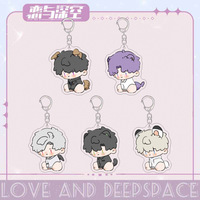 Porte-clés Décoratif et Bijou Accessoire Cadeau Game Love and Deepspace : Xavier, Zayne, Rafayel, Ralayo, Sylus, Caleb