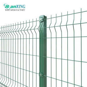 Fourniture directe d'usine clôture de jardin incurvée 3D de haute <span class=keywords><strong>sécurité</strong></span> 6ft chlorure de polyvinyle enduit galvanisé 5mm traité sous pression Nature - Product Image 4