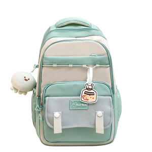 Sac à dos de grande capacité pour les collégiens Sacs à dos de couleur assortis pour filles mignonnes - Product Image 1